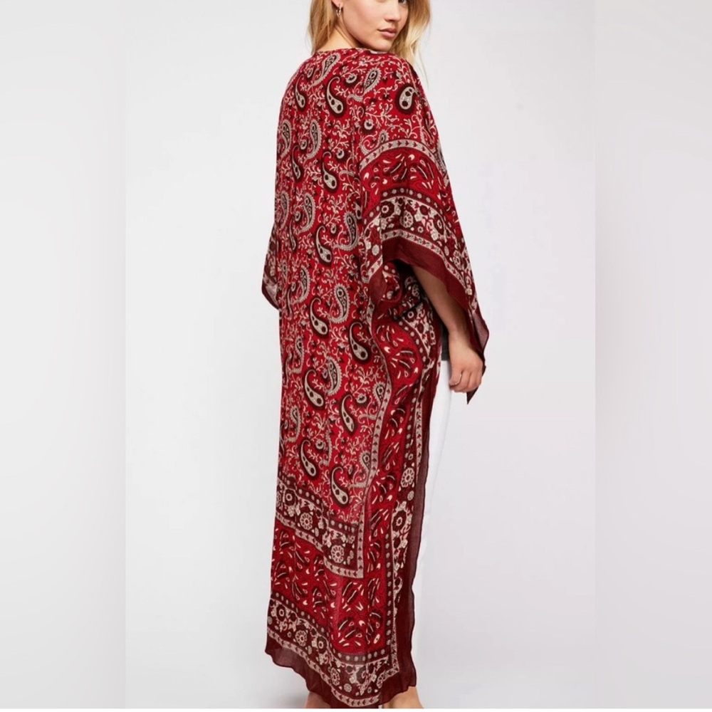 Free People Eternal Flame Maxi Kimono - Picture 1 of 9